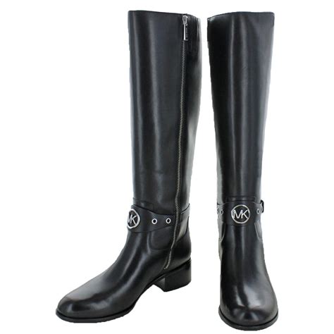 michael michael kors heather leather knee high boots|Michael Kors stiletto heel boots.